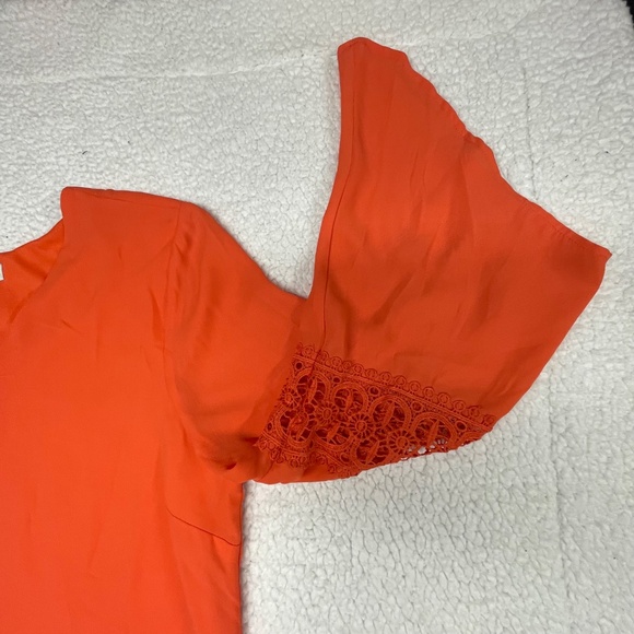 Women’s XL Almost Famous Orange Bell Sleeve Top - Picture 4 of 15